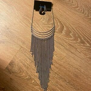 Silver necklace set